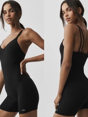 ALO Alosoft Suns Out Onesie In Black Size XS